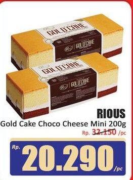 Promo Harga Rious Gold Cake Choco Cheese Mini 200 gr - Hari Hari