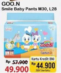 Promo Harga Goon Smile Baby Comfort Fit Pants L28, M30 28 pcs - Alfamart