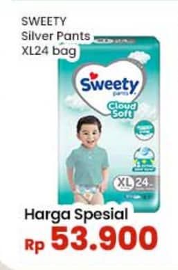 Promo Harga Sweety Silver Pants XL24 24 pcs - Indomaret