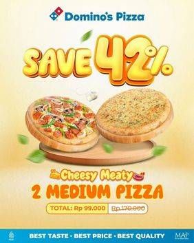 Promo Harga Save 42%  - Domino Pizza