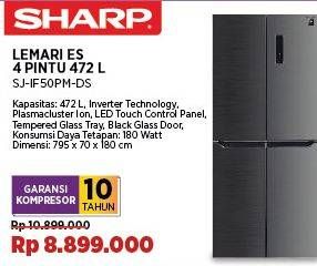 Promo Harga Sharp SJ-IF50PM-DS New Queen Series 2021  - COURTS