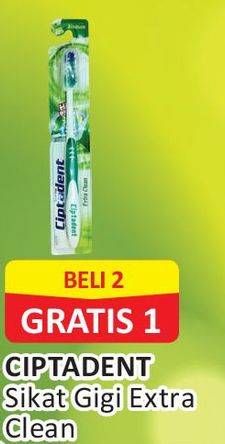 Promo Harga CIPTADENT Sikat Gigi Extra Clean  - Alfamart