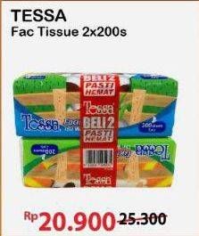 Promo Harga Tessa Facial Tissue per 2 pouch 200 pcs - Alfamart