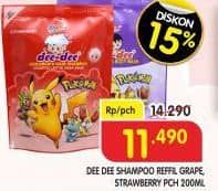 Promo Harga Dee Dee Children Shampoo Grape, Strawberry 200 ml - Superindo