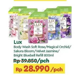 Promo Harga LUX Botanicals Body Wash Soft Rose 800 ml - TIP TOP