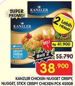 Promo Harga Kanzler Chicken Nugget Crispy, Original, Stick Crispy 450 gr - Superindo