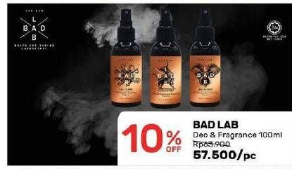 Promo Harga BAD LAB Anti-Bacterial & Deodorising Fragrance 100 ml - Guardian