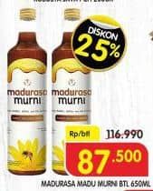 Promo Harga Madurasa Madu Murni 650 ml - Superindo