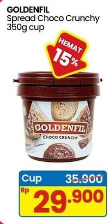 Promo Harga Goldenfil Selai Choco Crunchy 350 gr - Indomaret