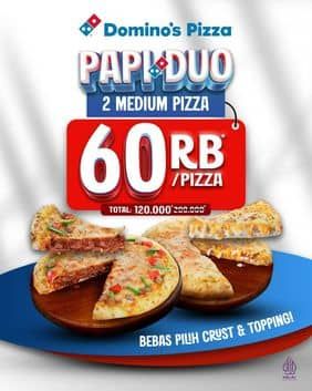 Promo Harga Papi Duo  - Domino Pizza