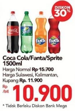 Promo Harga COCA COLA Minuman Soda 1500 ml - Carrefour