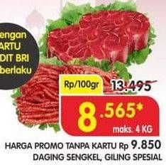 Promo Harga Daging Sengkel/Daging Giling Spesial  - Superindo