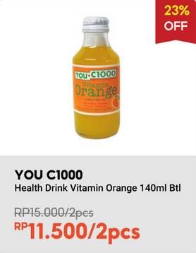 Promo Harga You C1000 Health Drink Vitamin Orange 140 ml - Indomaret