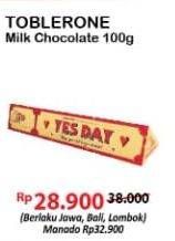 Promo Harga TOBLERONE Chocolate Milk 100 gr - Alfamart