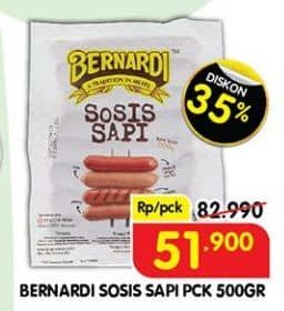 Promo Harga Bernardi Sosis Sapi 500 gr - Superindo