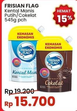 Promo Harga Frisian Flag Susu Kental Manis Cokelat, Putih 545 gr - Indomaret