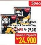 Promo Harga BELFOODS Royal Nugget Drummies 500 gr - Hypermart