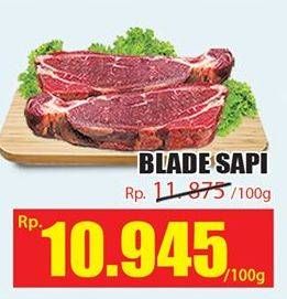 Promo Harga Daging Blade per 100 gr - Hari Hari