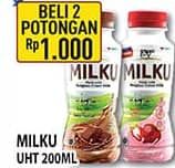 Promo Harga Milku Susu UHT 200 ml - Hypermart