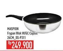Promo Harga MASPION Fry Pan Wok Capsul 26cm  - Hypermart