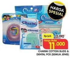 Promo Harga CHARMI Cotton Buds / Dental Floss All Variants  - Superindo