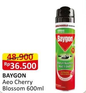 Promo Harga Baygon Insektisida Spray Cherry Blossom 600 ml - Alfamart