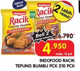 Promo Harga Indofood Racik Tepung Bumbu All Variants 210 gr - Superindo