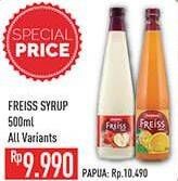 Promo Harga FREISS Syrup Squash All Variants 500 ml - Hypermart