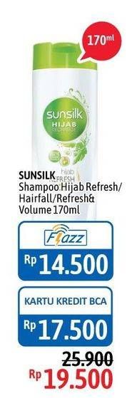Promo Harga SUNSILK Shampoo Hairfall, Refresh Volume 170 ml - Alfamidi