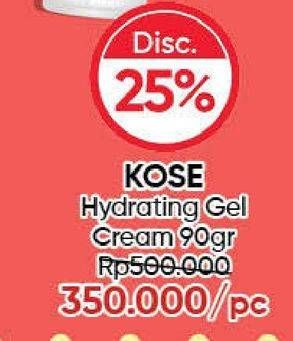 Promo Harga KOSE Hydrating Gel Cream 90 gr - Guardian