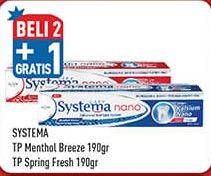 Promo Harga SYSTEMA Toothpaste Menthol Breeze, Spring Fresh 190 gr - Hypermart