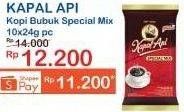Promo Harga Kapal Api Kopi Bubuk Special Mix per 10 sachet 25 gr - Indomaret