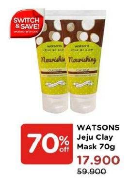 Promo Harga WATSONS Clay Mask Jeju 70 gr - Watsons