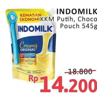 Promo Harga Indomilk Susu Kental Manis Plain, Cokelat 545 gr - Alfamidi
