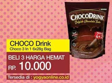 Promo Harga Choco Drink Belgian Chocolate Taste per 6 pcs 28 gr - Yogya