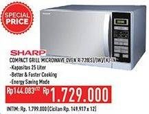 Promo Harga SHARP R-728(S)-IN | Stylish Designed Microwave Oven 25ltr K  - Hypermart