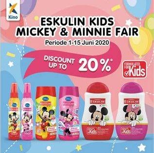 Promo Harga ESKULIN Kids Hair & Body Wash Minnie, Mickey  - Alfamidi