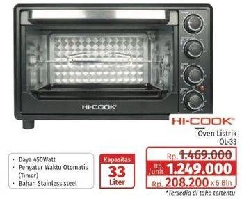 Promo Harga Hicook Oven Listrik OL-33 1 pcs - Lotte Grosir