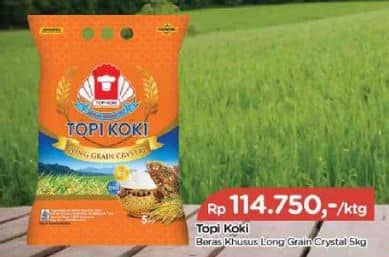 Promo Harga Topi Koki Beras Long Grain Crystal 10000 gr - TIP TOP