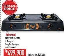 Promo Harga Rinnai RI 522C | Gas Stove  - Hypermart