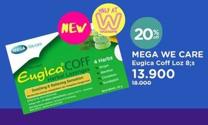 Promo Harga MEGA WE CARE Eugica Coff Loz 8 pcs - Watsons