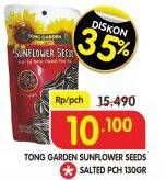 Promo Harga TONG GARDEN Sunflower Seeds Salted 130 gr - Superindo