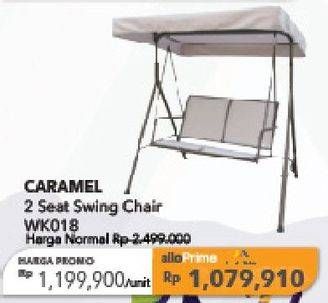 Promo Harga Transliving Caramel 2 Seat Swing Chair  - Carrefour