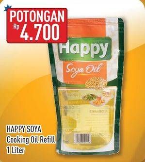 Promo Harga HAPPY Soya Oil 1 ltr - Hypermart