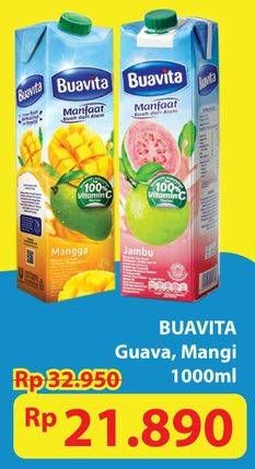 Promo Harga Buavita Fresh Juice Mango, Guava 1000 ml - Hypermart