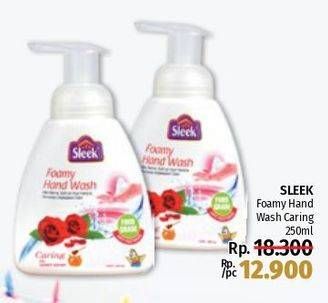 Promo Harga SLEEK Foamy Hand Wash Caring 250 ml - LotteMart