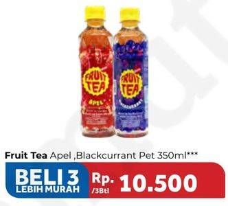 Promo Harga SOSRO Fruit Tea Apple, Blackcurrant per 3 pcs 350 ml - Carrefour