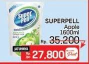 Promo Harga Super Pell Pembersih Lantai Fresh Apple 1600 ml - LotteMart