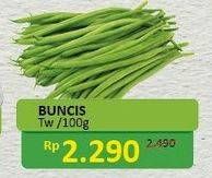 Promo Harga Buncis TW per 100 gr - Alfamidi