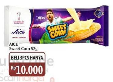 Promo Harga Aice Ice Cream Sweet Corn 52 gr - Alfamidi